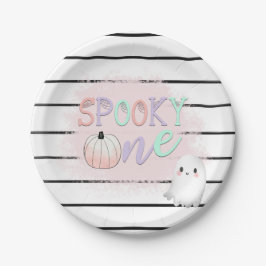 Ghost Spooky One Pastel Rosa Halloween Birthday