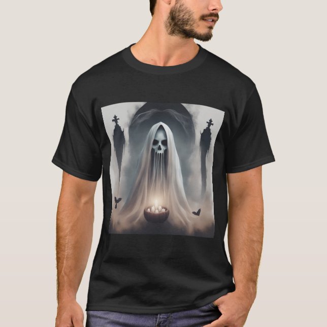 Ghost Spooky Spirits T Shirt (Framsida)