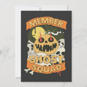 Ghost Squad Funny Matching Cousin Halloween Inbjudningar