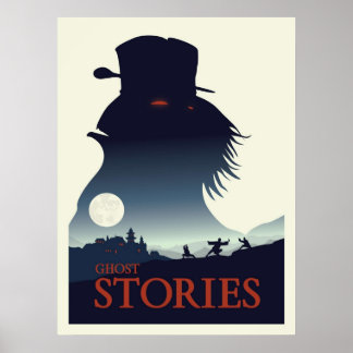 Ghost Stories Board Game Minimalist Travel Stil Poster