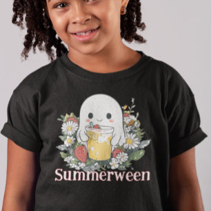 Ghost Summerween Sommar Halloween T Shirt