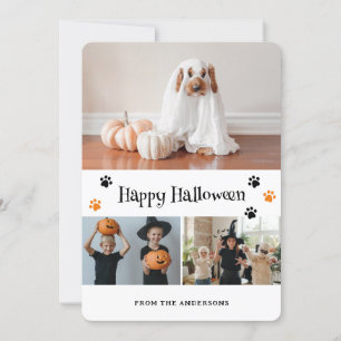 Ghost Tass avtryck Photo Halloween-kort Julkort