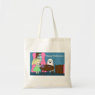 Ghost Tea Party Cute Personalize Tygkasse