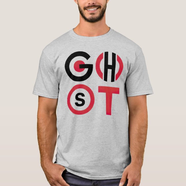 Ghost-text T Shirt (Framsida)