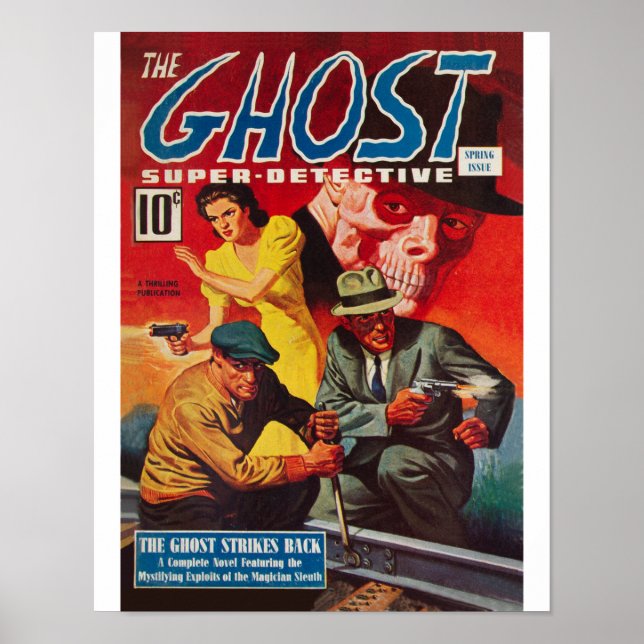 Ghost Toppen Detektiv Vår 1940 Poster (Framsidan)