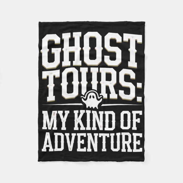 Ghost Tour Paranormal Investigation Spooky Adventu Fleecefilt (Framsidan)