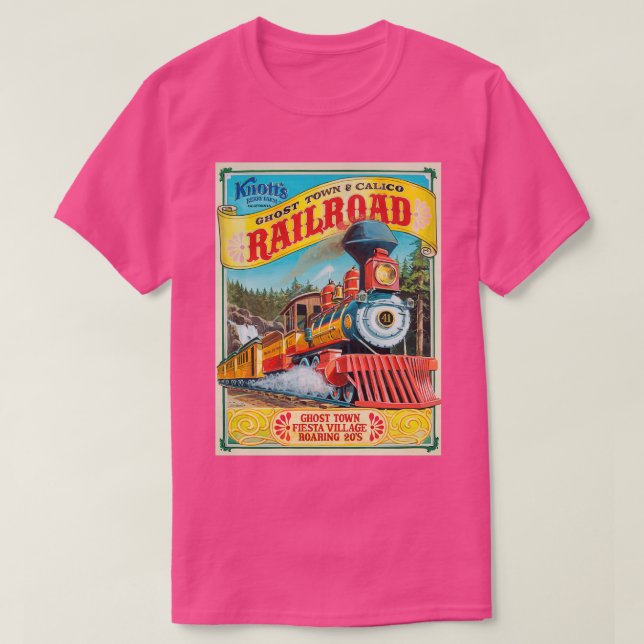 Ghost Town amp Calico Railroad T Shirt (Design framsida)