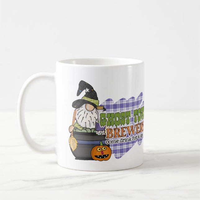 Ghost Town Brewery Halloween Gnome Kaffemugg (Vänster)