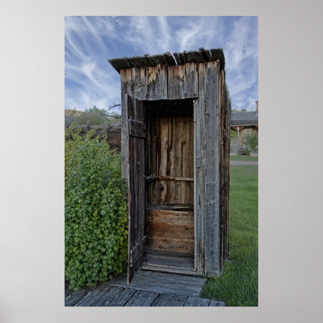Ghost Town Outhouse - Montana Poster (Framsidan)