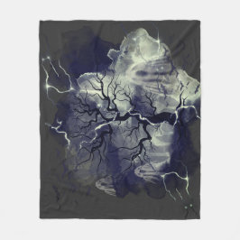 Ghost träd fleecefilt