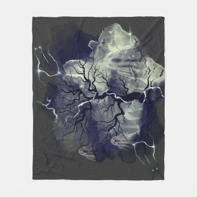 Ghost träd fleecefilt (Framsidan)