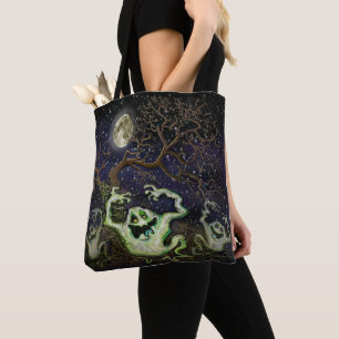 Ghost Träd Tote Bag Tygkasse