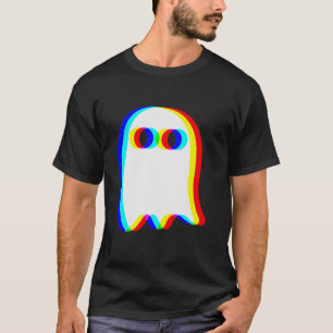 Ghost Trippy Vaporwave Halloween Techno Rave EDM T Shirt
