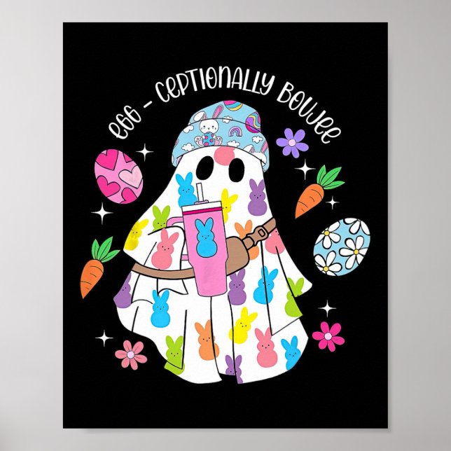 Ghost Tumbler Bälte G Glad påsk Ghost Bunny Poster (Framsidan)