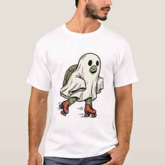 Ghost Turtle Rullskridsko Vintage Halloween Desi T Shirt