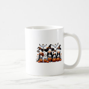 Ghost Uggla Cows Halloween Animals Cow Älskare Spo Kaffemugg