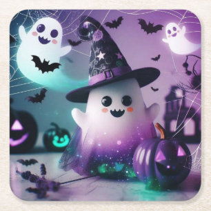 Ghost Underlägg Papper Kvadrat
