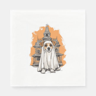 Ghost Valp - Spooky Hund Costume Pappersservett