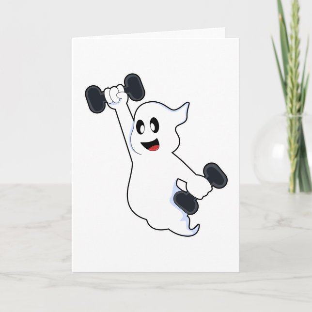Ghost vid Strength Training med Dumbbells Kort (Framsida)