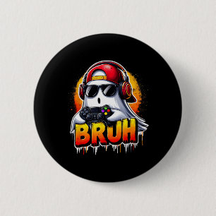 Ghost Video Game Bruh Halloween-spelstyrenhet Knapp