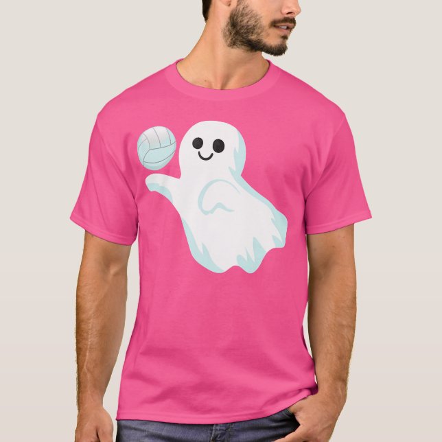 Ghost volleyball for n Girls Volleyball s T Shirt (Framsida)