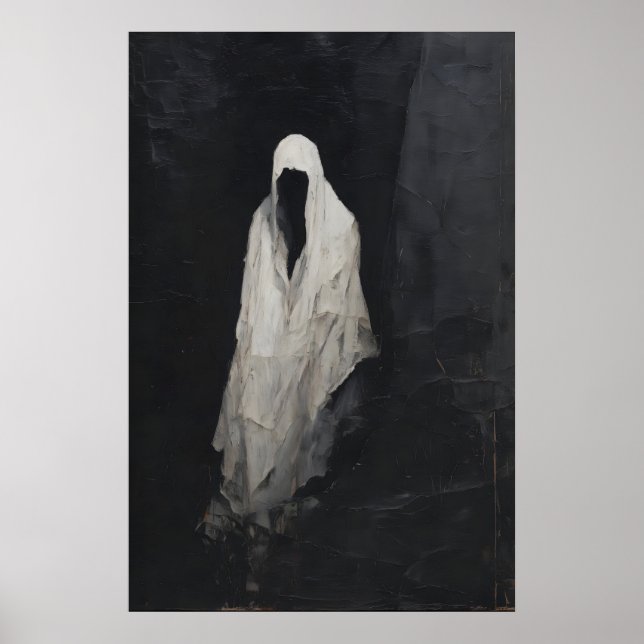 Ghost Wall Art, Gothic Spirit Printable, Dark Poster (Framsidan)