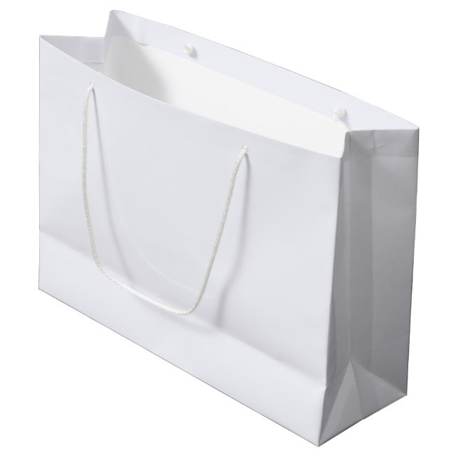 Ghost White Large Gift Bag (Framsidan Vinklad)