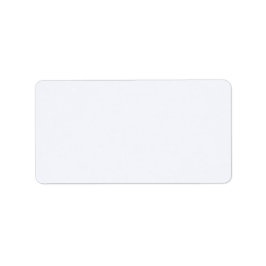 Ghost White Solid Färg Adressetikett