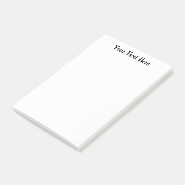 Ghost White Solid Färg anpassningsbar Post-it Block (Vinklad)