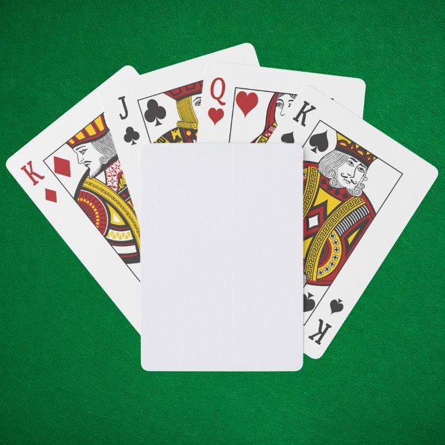 Ghost White Solid Färg Casinokort (Skapare uppladdad)