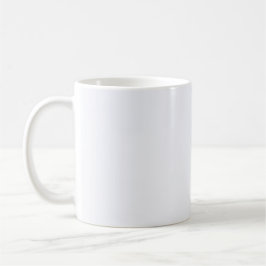 Ghost White Solid Färg Kaffemugg