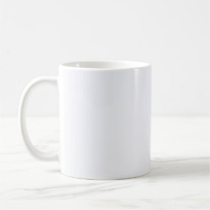 Ghost White Solid Färg Kaffemugg