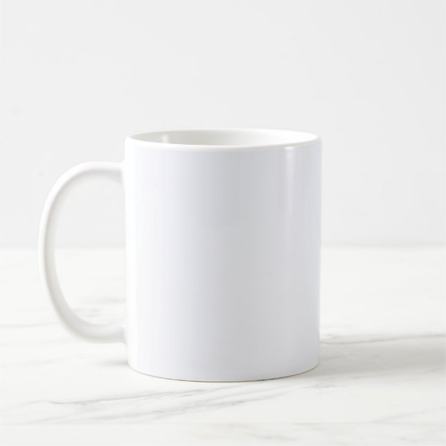 Ghost White Solid Färg Kaffemugg (Vänster)