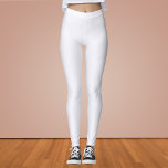 Ghost White Solid Färg Leggings<br><div class="desc">Ghost White Solid Färg</div>