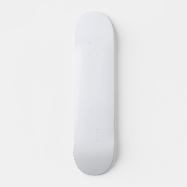 Ghost White Solid Färg Mini Skateboard Bräda 18,5 Cm (Framsida)