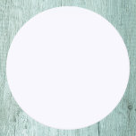 Ghost White Solid Färg Underlägg Papper Rund<br><div class="desc">Ghost White Solid Färg</div>