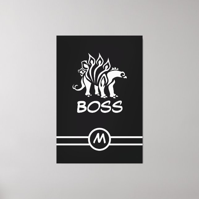 Ghost White Stegosaurus Spiked Dinosaur Canvastryck (Framsida)