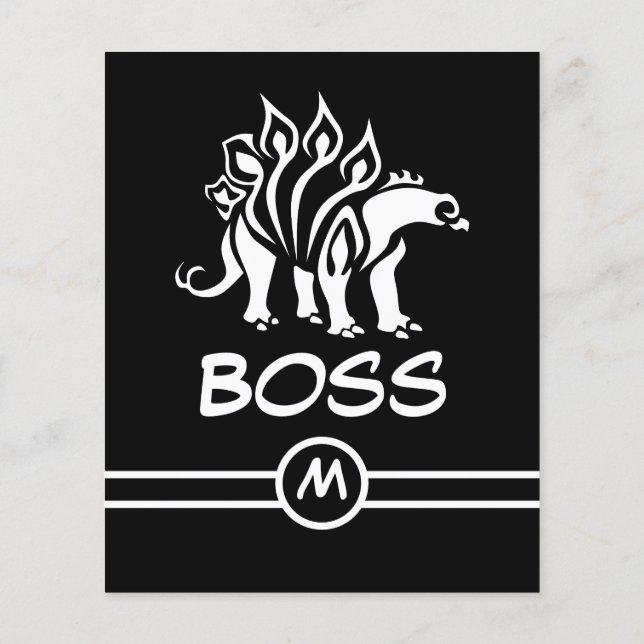 Ghost White Stegosaurus Spiked Dinosaur Flygblad (Baksidan)