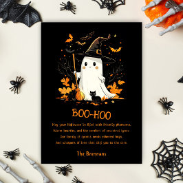 Ghost Witch 1 Fall Spooky Halloween Kort