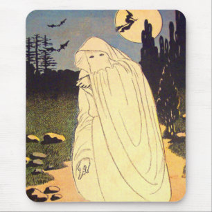 Ghost Witch Fladdermus Måne Spirit Musmatta