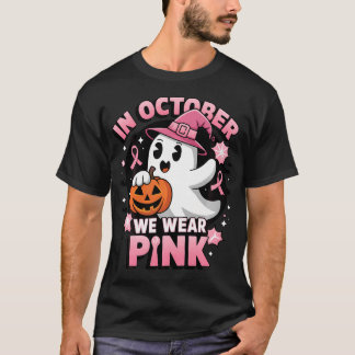 Ghost Witch i oktober Bära Rosa Breast Cancer T Shirt