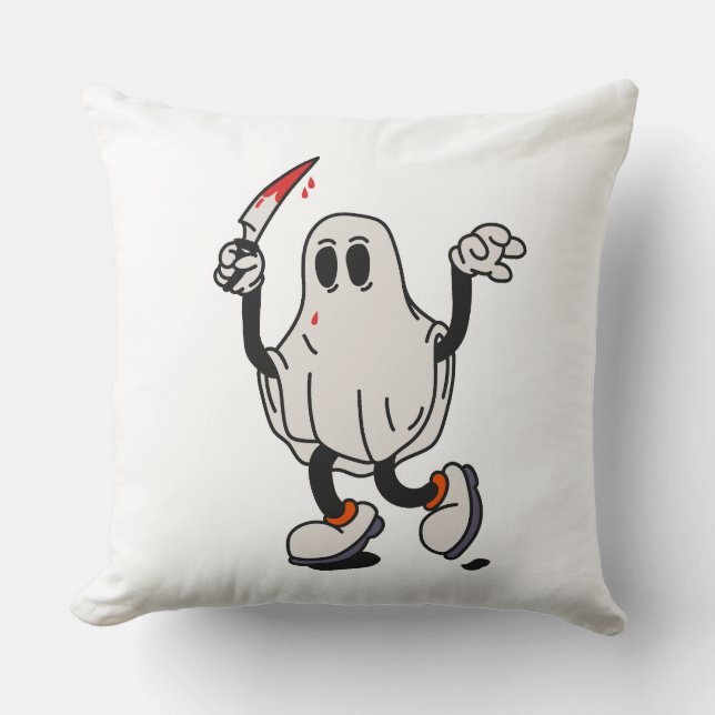 Ghost with blood knife kudde (Framsida)