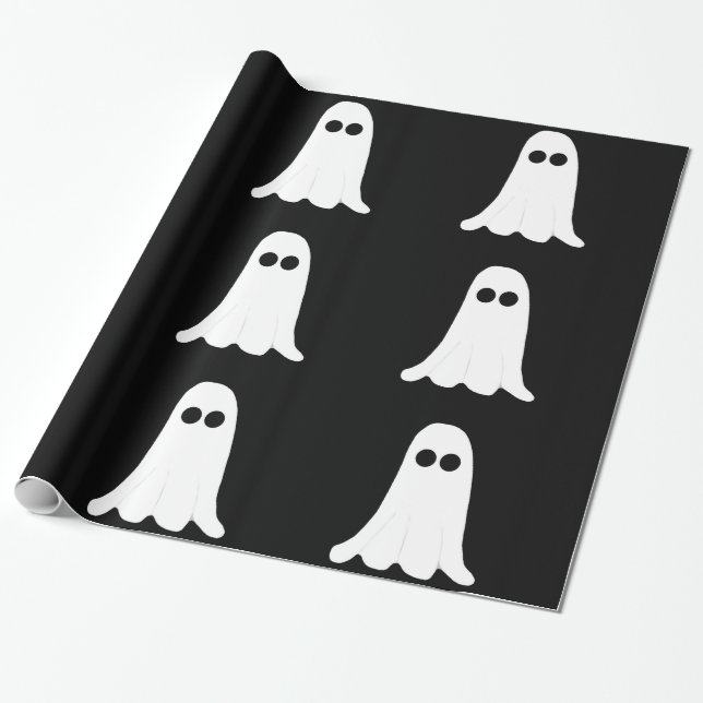 Ghost Wrapping Papper Presentpapper (Utrullad)