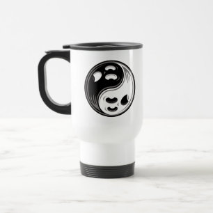Ghost Yin Yang Black and White Resemugg