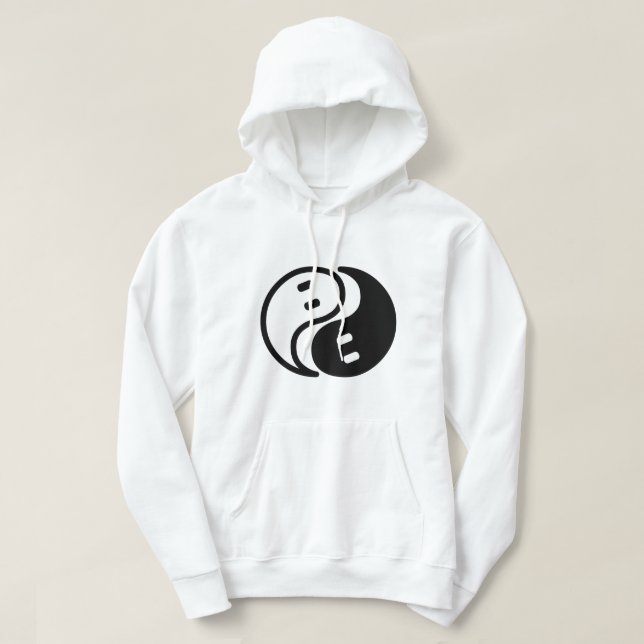 Ghost Yin Yang Hoodie (Design framsida)