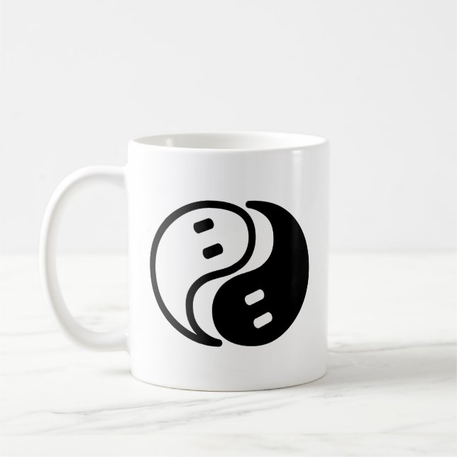 Ghost Yin Yang Kaffemugg (Vänster)
