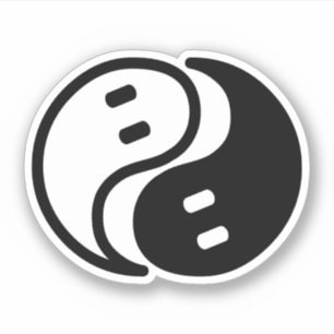 Ghost Yin Yang Klistermärken