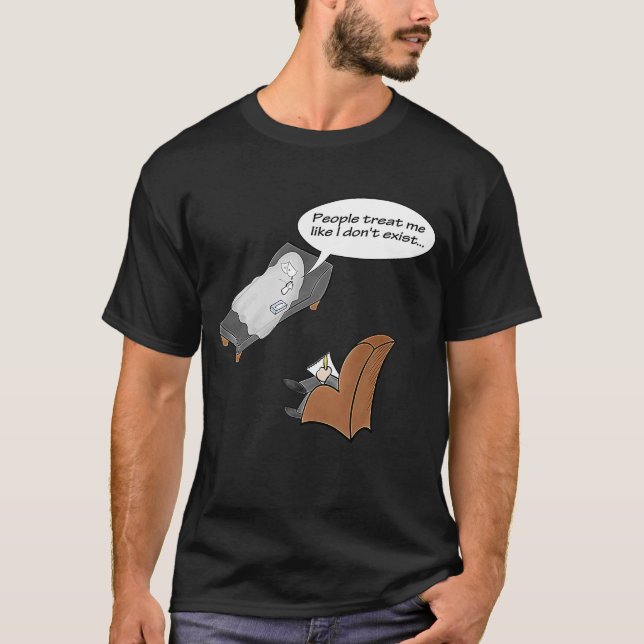 Ghosted Therapaterapaterspöke på soffa halloween T Shirt (Framsida)