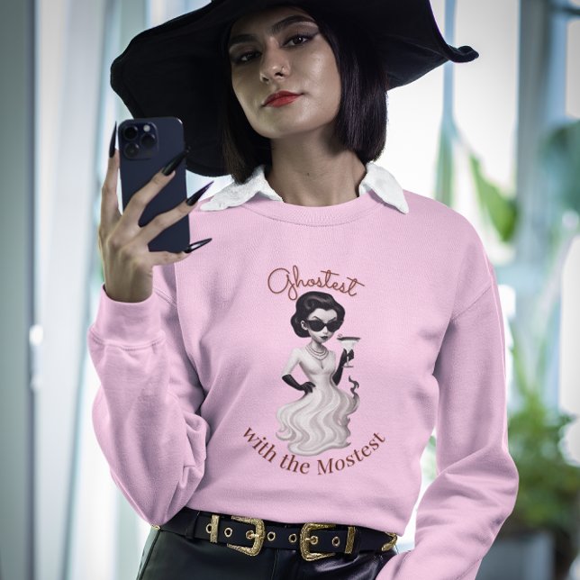Ghostest med Mostest Halloween Sweatshirt T Shirt (Skapare uppladdad)
