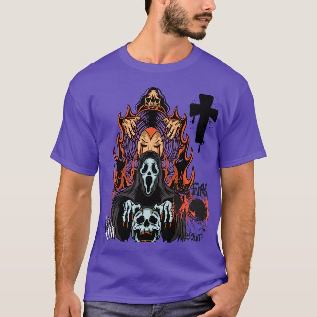 Ghostface Horror Art T-Shirt (Framsida)